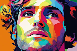 make your photo into wpap pop art portrait