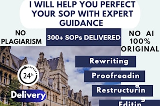 help you perfect your sop with expert guidance