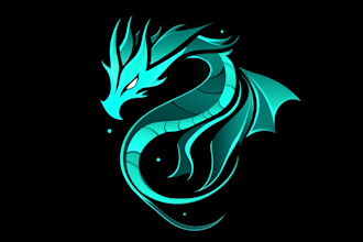 make dark fantasy sci fi rpg game logo title