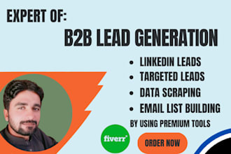 targeted b2b leads, prospect list by using premium linkedin sales navigator
