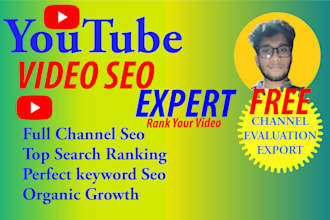 be your youtube video SEO specialist for organic growth