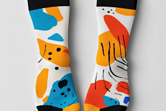 do sublimation all type of unique socks design and patterns