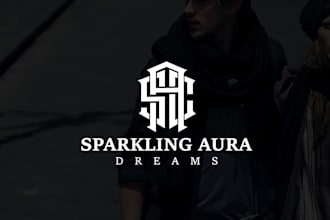 design initial letters monogram, urban streetwear, and clothing brand logo