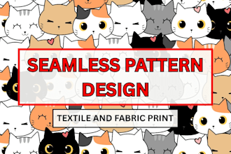 design seamless patterns for textile and fabric prints