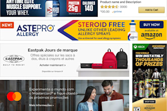 eye catching amazon advertisement banners