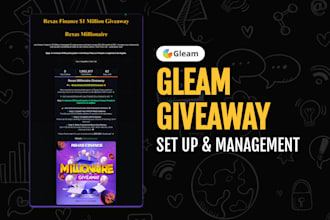 launch a high converting gleam giveaway