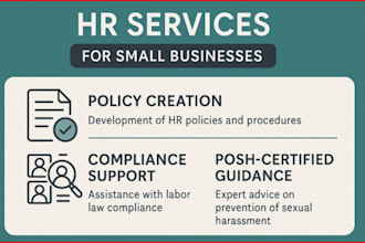 manage HR policies and HR tasks for small companies