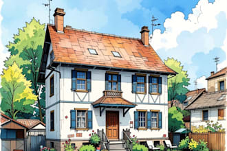 turn your home into watercolor painting