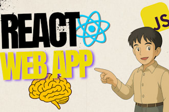 develop a responsive react web app with modern UI and full functionality