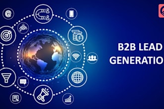 b2b targeted lead generation, web research, and email list building