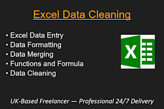 help you clean organize and merge excel or CSV data into a usable format
