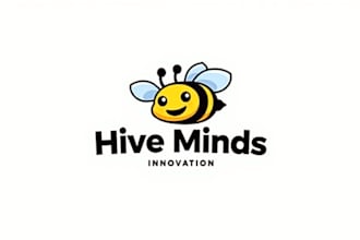 do awesome bee mascot logo design