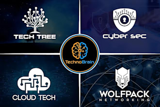 design a unique cyber security and technology logo for you
