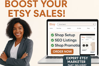 do etsy shop set up etsy SEO listing shop promotion to boost etsy sales rank