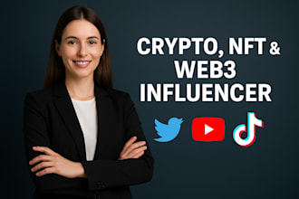 research crypto, nft, web3 influencer on instagram, twitter, youtube, tiktok