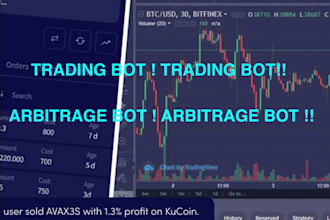 build triangular arbitrage bot, crypto trading bot, hft  bot, binance, bybit bot
