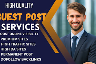 submit guest post, submit article, do manual outreach for SEO backlinks