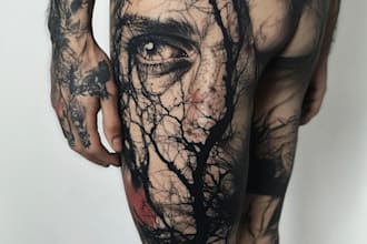 draw custom american traditional tattoo design for you