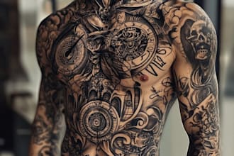 make professional minimalist tattoo design
