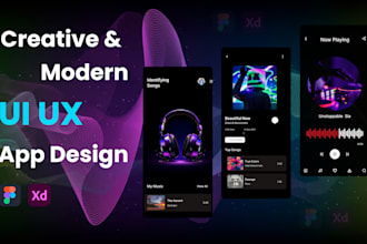 modern mobile app ui ux design and website ui design