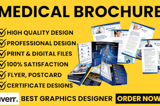 do medical, healthcare, home care, clinic, hospice, pharmacy flyer or brochure