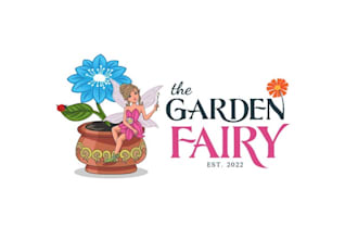 design a whimsical garden fairy magical and natural vibes logo