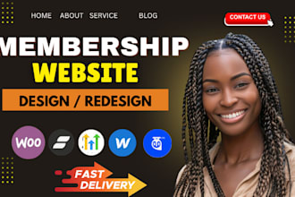 membership website in kajabi, webflow membership website wix thinkific website