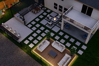 do landscape, garden, backyard, swimming pool, and terrace design
