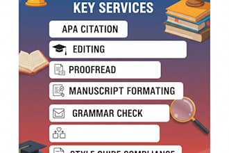 proofread, format and edit in apa 7 citation style