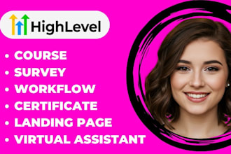 do course, certificate, survey, workflow automation, in gohighlevel ghl ai bot