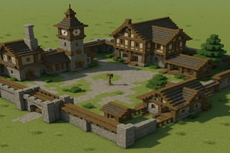 build minecraft spawn, house in survival