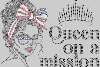 do rhinestone design for you
