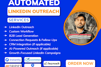 automate linkedin outreach campaigns with expandi, dripify and heyreach