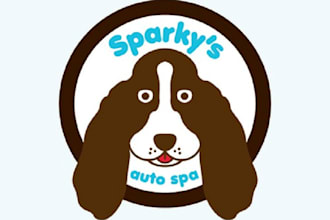 design fantastic animals auto spa logo