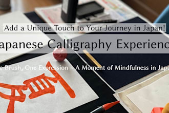 conduct a calligraphy shodo class in japan with an english interpreter