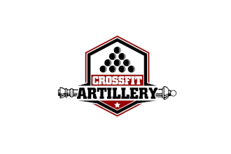 design confident iconic crossfit artillery logo