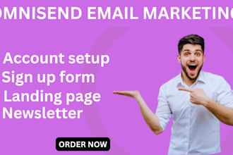 omnisend automation template popup omnisend landing page flows and newsletter