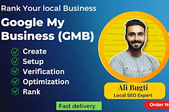 create a verified google my business profile for local SEO gmb ranking