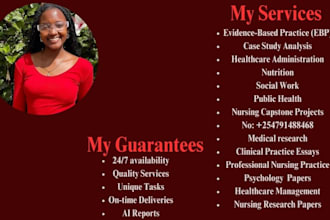 do urgent nursing research on any topic as a writer