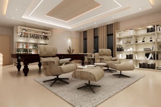 design and render interior, exterior by sketchup
