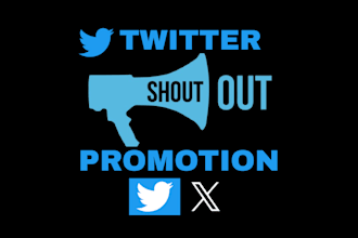 tweet your message or shoutout on my twitter account