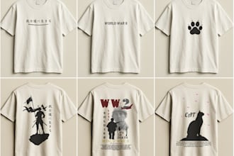 design custom silhouette t shirts from your ideas