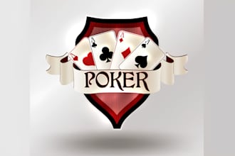 make poker chips, slot and poker logo or any graphics design