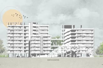 do 2d and 3d plan elevation section render