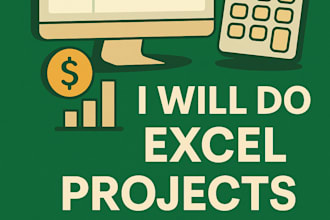 do excel projects, accounting and finance assignments