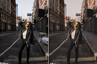 photo retouching and image editing