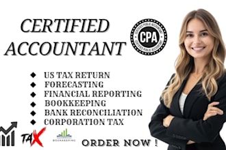 do accounting,finance,forecasting,ratio analysis, valuation, bank reconciliation