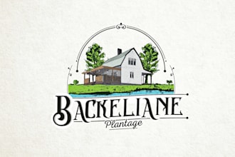 design a unique hand draw tree planting logo