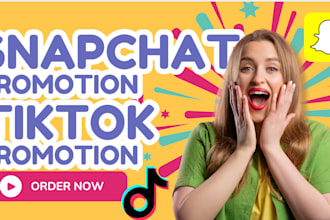 manage tiktok promotion and snapchat marketing