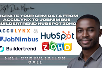 migrate your CRM data from acculynx to jobnimbus buildertrend hubspot zoho